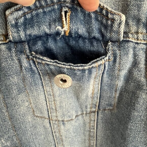 CiSono Women Sherpa Lined Trucker Jean Jacket L Faux Fur Collar Fleece 90s Y2K - Picture 12 of 16